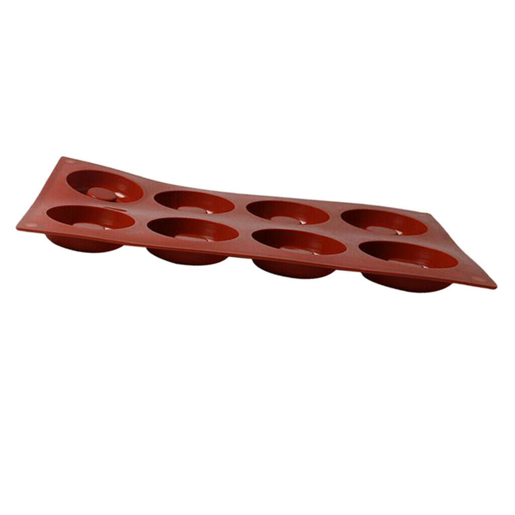 DIY Cake Mold Silicone Mousse Baking Mould Bakeware 8 Holes Doughnut