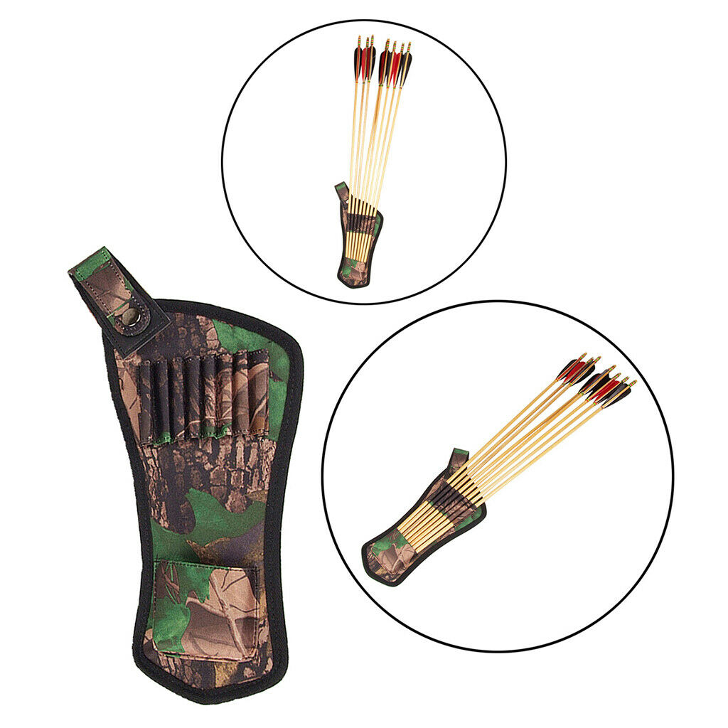 Durable Archery Quiver Arrow Holder for 8   Bolts Carrier with Belt Clip Hanging