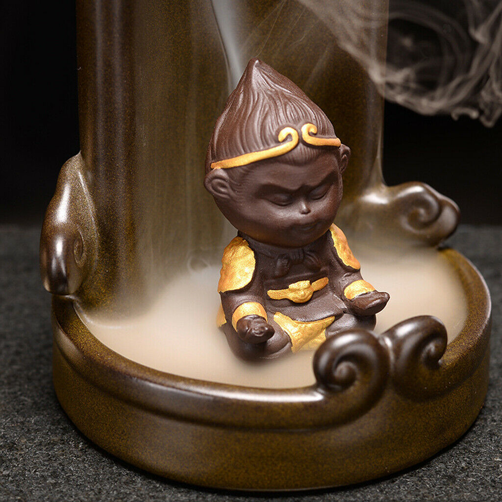 Backflow Incense Burner Censer Yoga Aromatherapy Incense Holder Ash Catcher