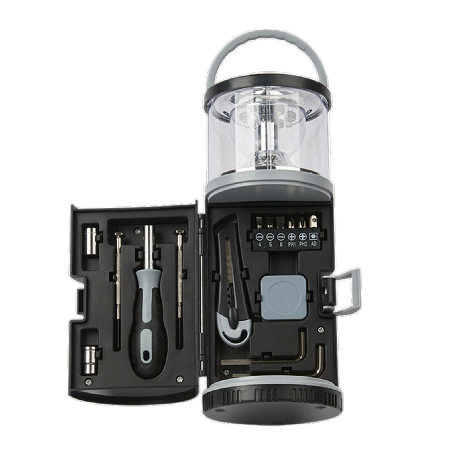 LED Camping Lantern Kit Portable 15 in 1 LED Light with Tools Outdoor Tent Light