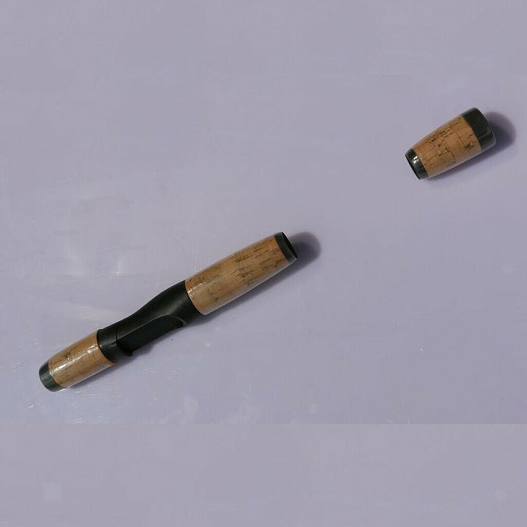 Fishing Tackle  Rod Building Split Grip Cork Handle Kit + Reel Seat