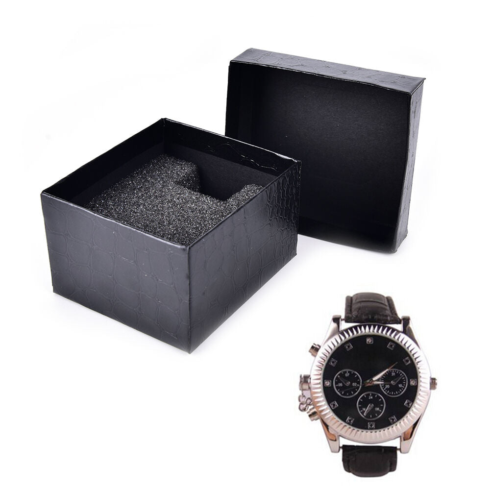 Black PU Noble Durable Present Gift Box Case For Bracelet Jewelry Watc.l8