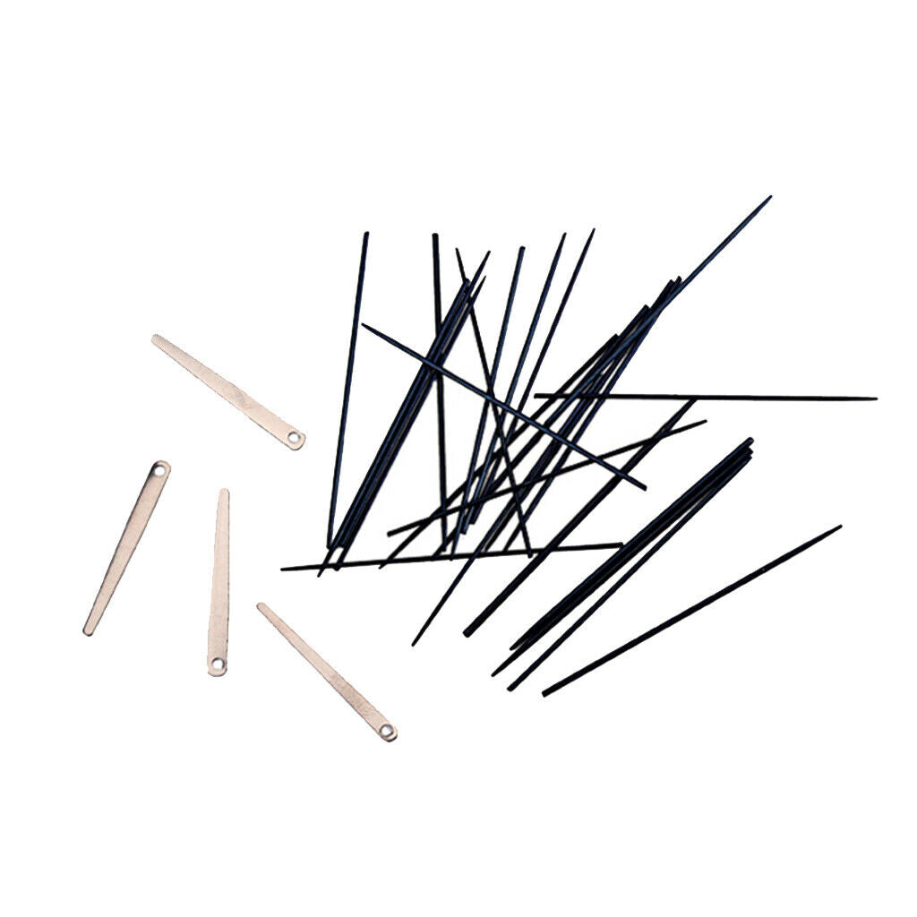 24x Sax Spring Needles 4pcs w/ Spring Leaf Tool 0.6-1.3mm Durable Metal