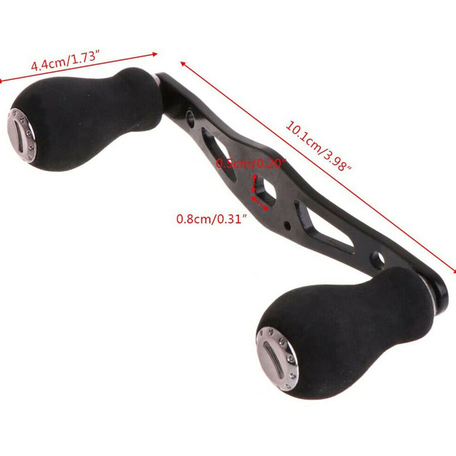 Black Power Fishing Reel Handle Grip For Abu Garcia Daiwa Baitcasting Reel