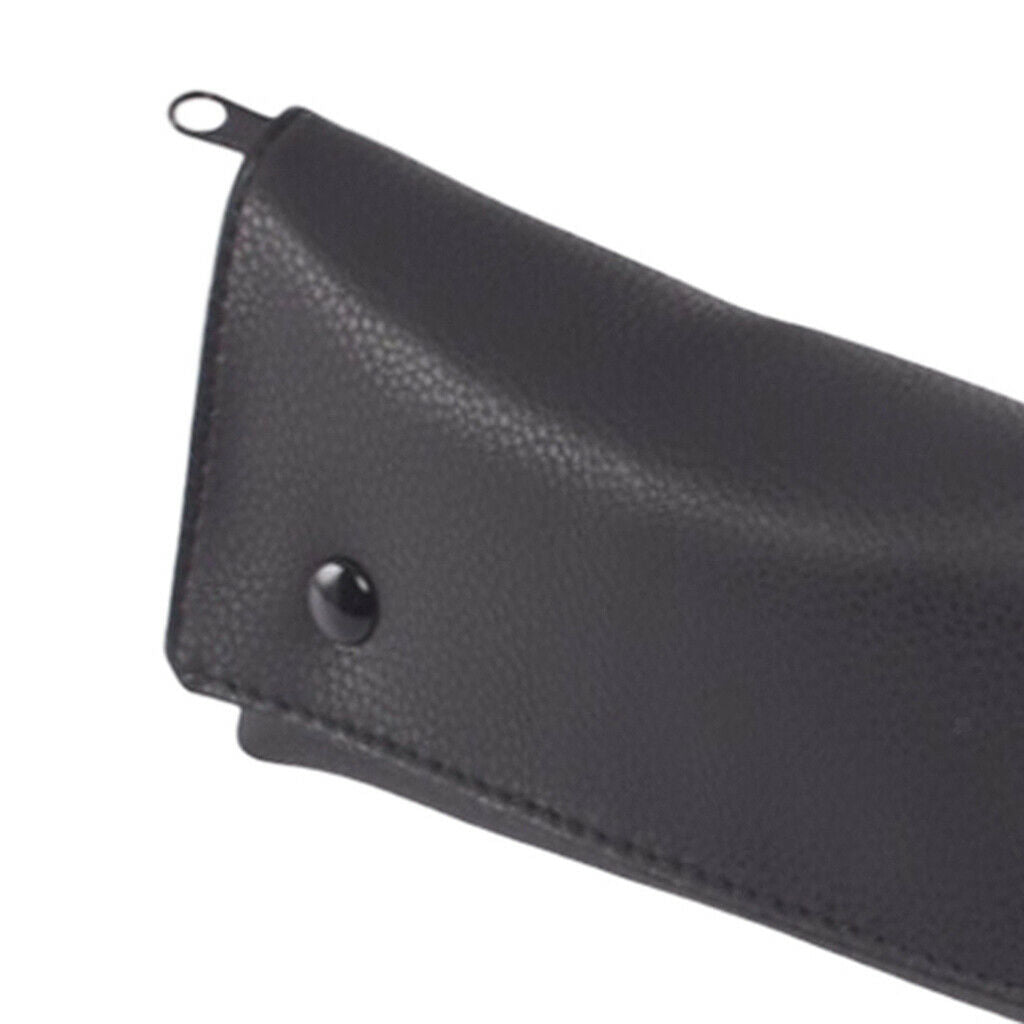 Black Tobacco Case Holder Leather Pipe Pouch Holder Smoking Accs 158x75mm