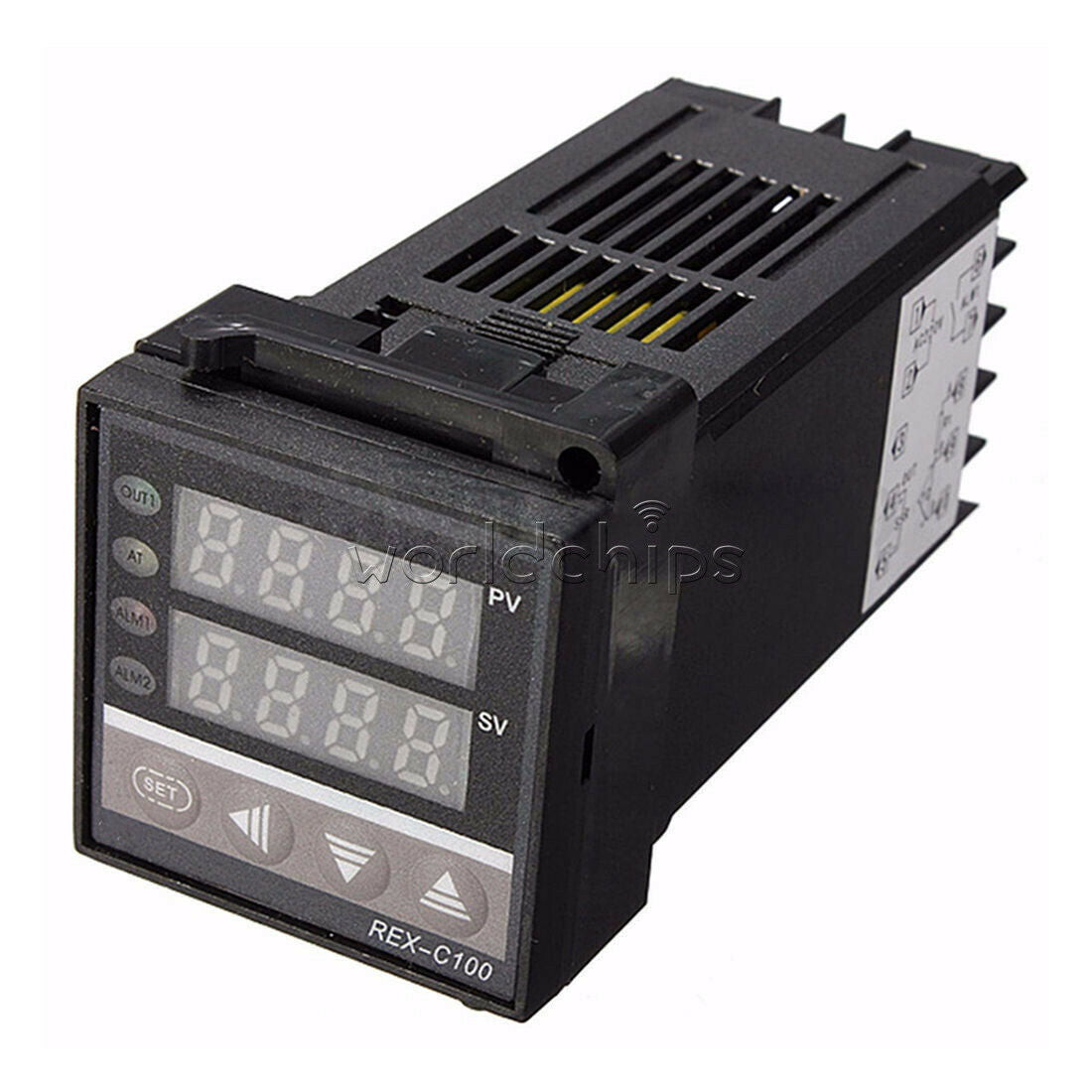 REX-C100 SSR-40DA Relay Solid State Thermostat+K type Thermocouple+Heat Sink