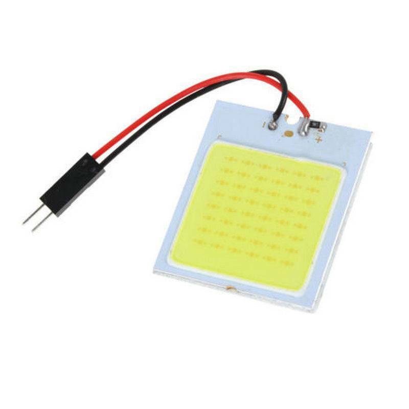 1X New White 48 SMD COB LED T10 4W 12V Car Interior Panel Light Dome Lamp Bulb