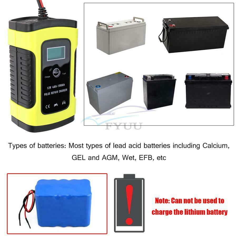 1 Piece DC 12V 5-6A 3-Stage Automatic Switchmode Pulse Repair Battery Charger