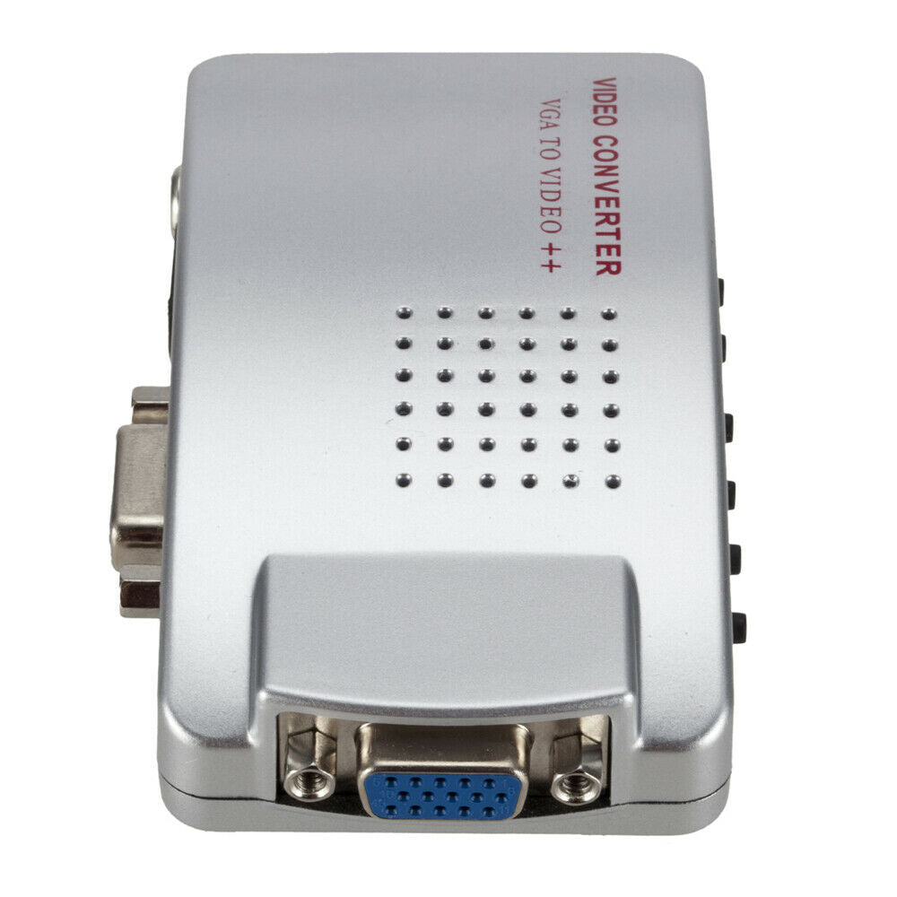 For Computer Laptop PC VGA to TV AV RC Composite Video Adapter Converter Box