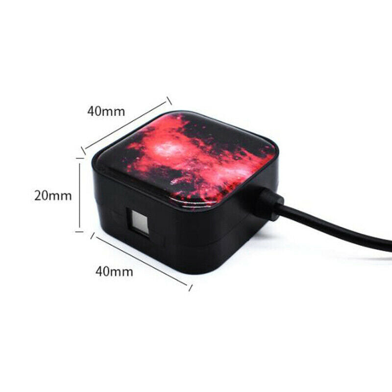 Car Rotating Star Projector Red LED Night Roof Light Atmosphere lamp Universal