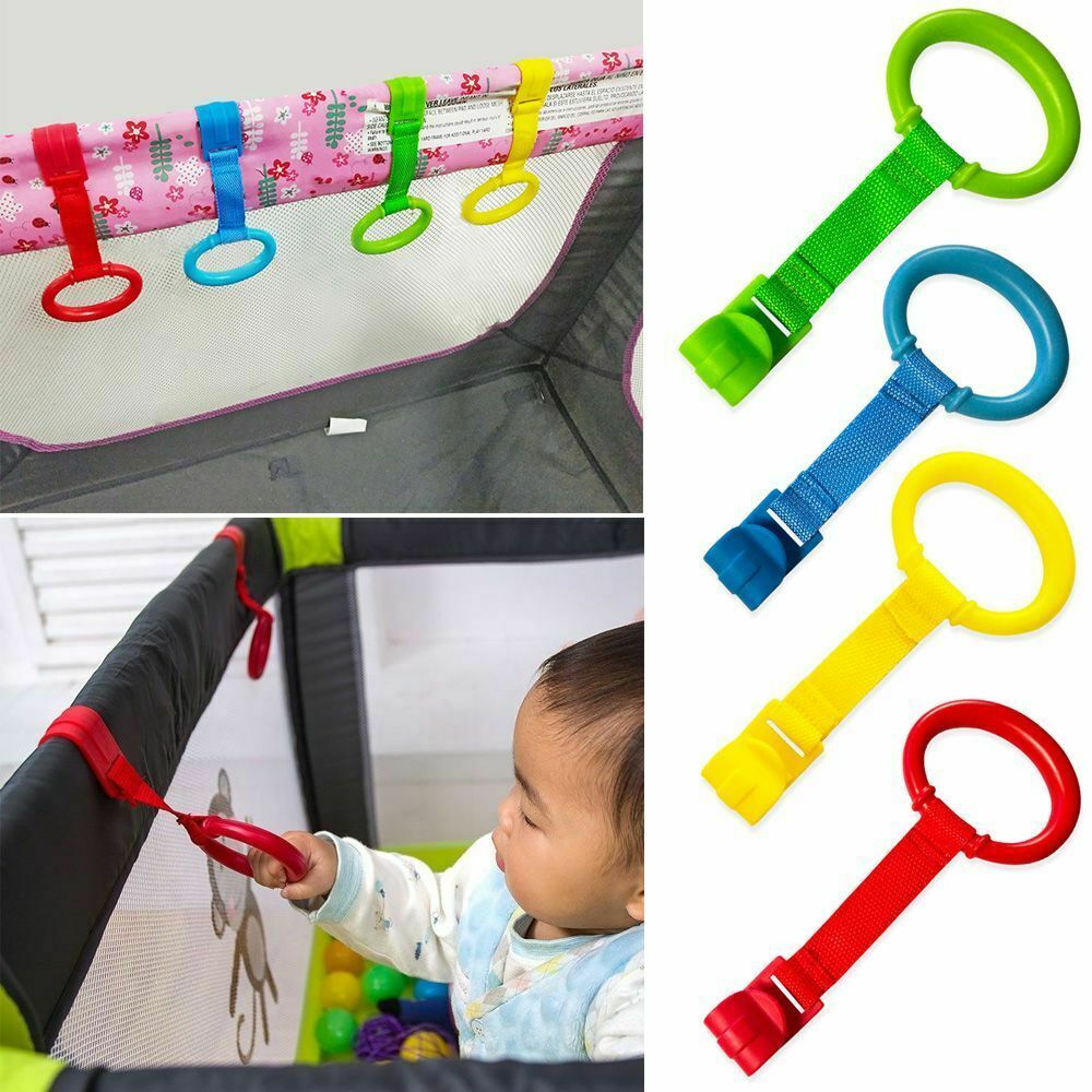 Stand Pendants Hanging Ring For  Playpen Pull Ring Baby Crib Hook Baby Toys
