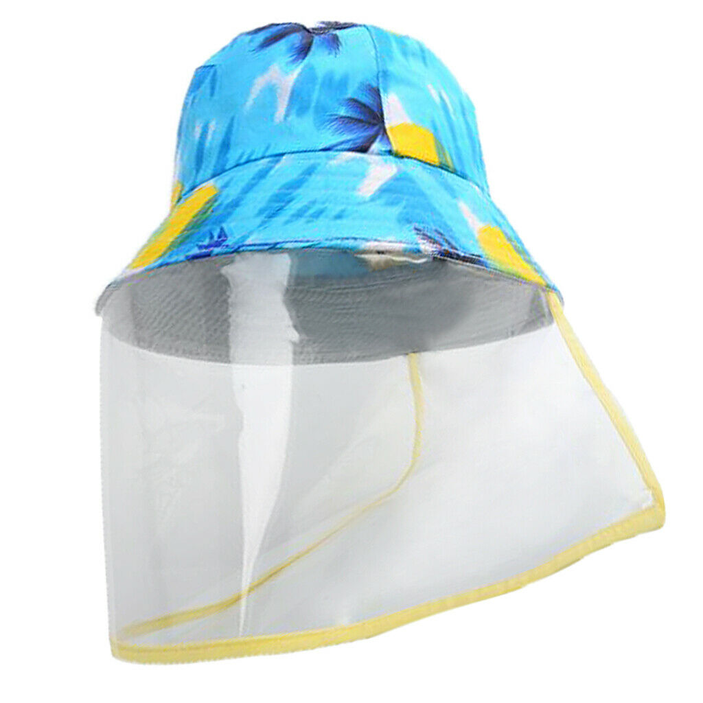 Cotton Bucket Hat Windproof Boonie Hat Outdoor Camping Golf Cap 22.8'' Blue