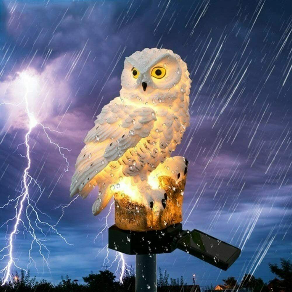 Solar Power LED Owl Parrot Lawn Light Outdoor Waterproof Garden Landscape Lamp