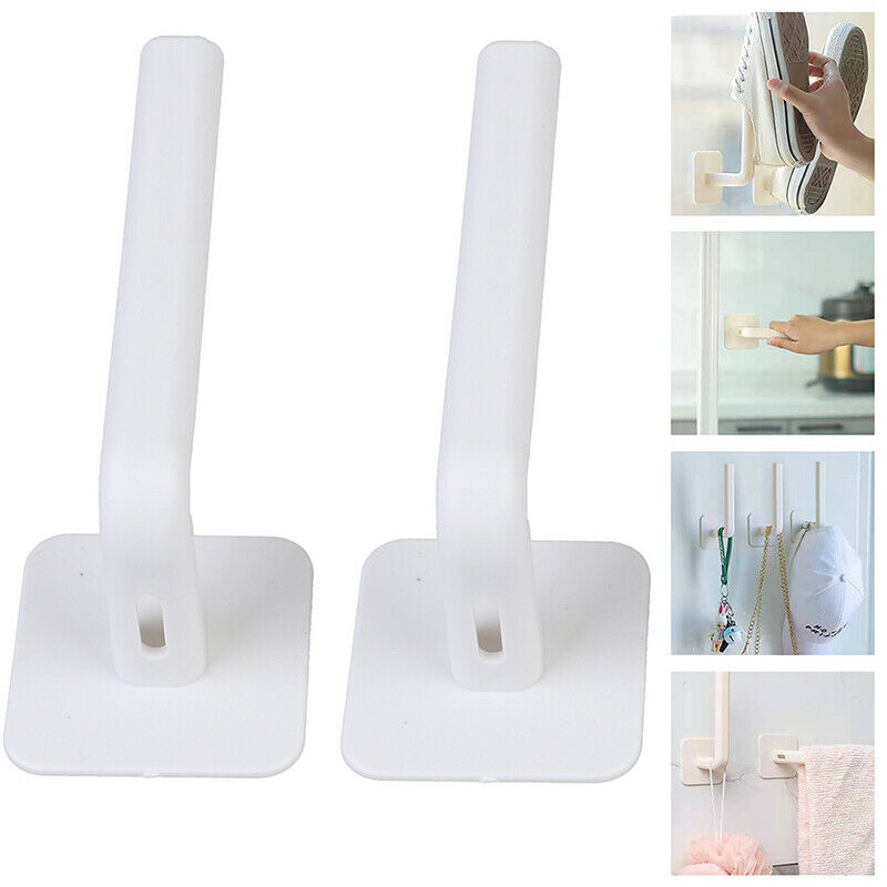 2PCS Multifunctional Hook Hanging Hanger Tool Kitchen Plastic Bedroom Pun.l8