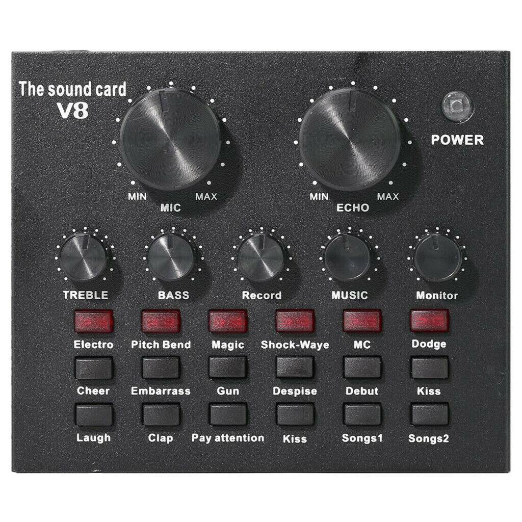 Multifunctional Sound Card Multiple Funny Sound Effect with 12 Kinds of
