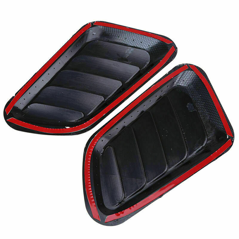 Carbon Fiber Style Universal Car Decor Air Flow Intake Stricker Scoop Vent Cover