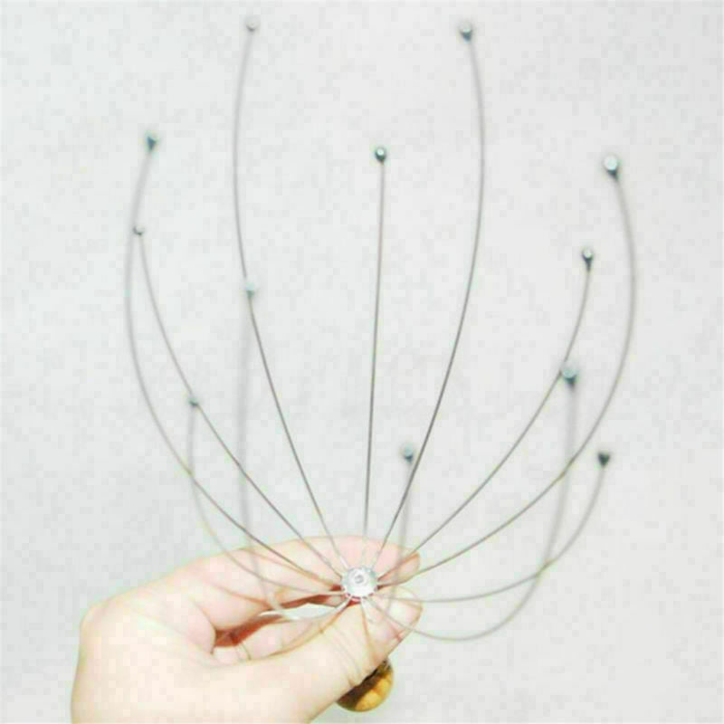 Steel Wire Head Neck Scalp Scratch Massager Massage Octopus Stress Relaxed Tools