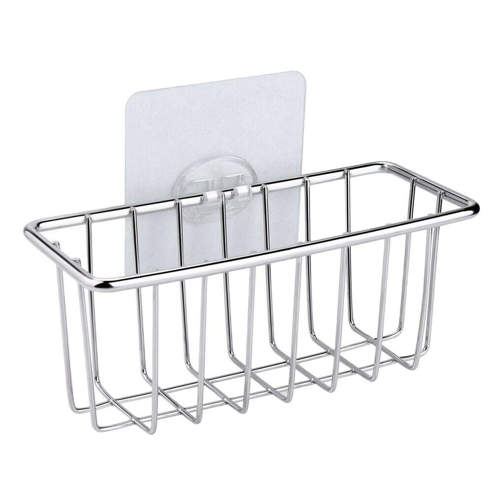 Sponge Holder Stainless Steel Rust Proof Hanging Kitchen Sink Organizer