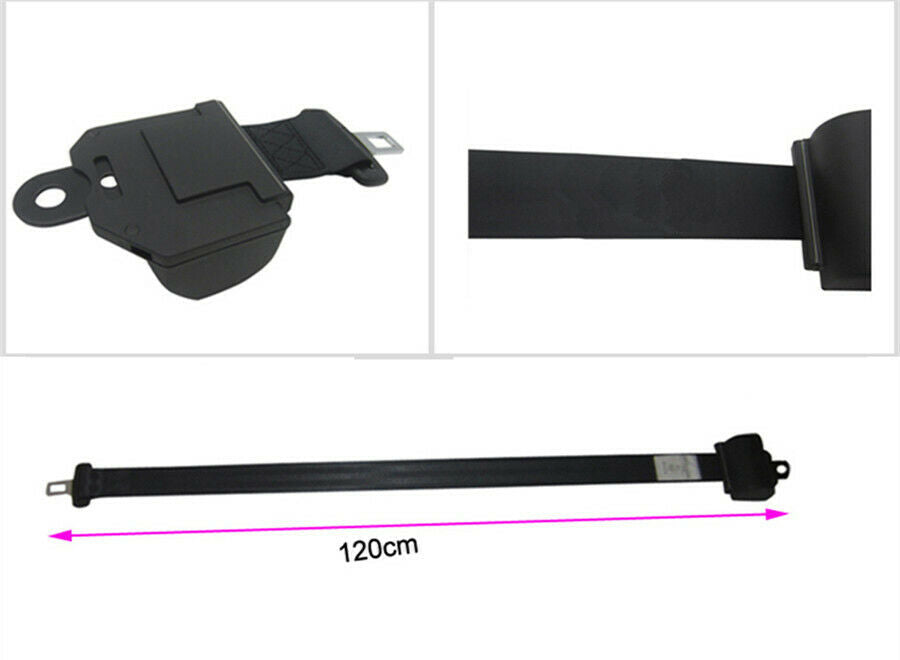 2 Pack Car Seat Belt Adjustable Harness Lead Retractor+ Buckle Auto Safety Kit