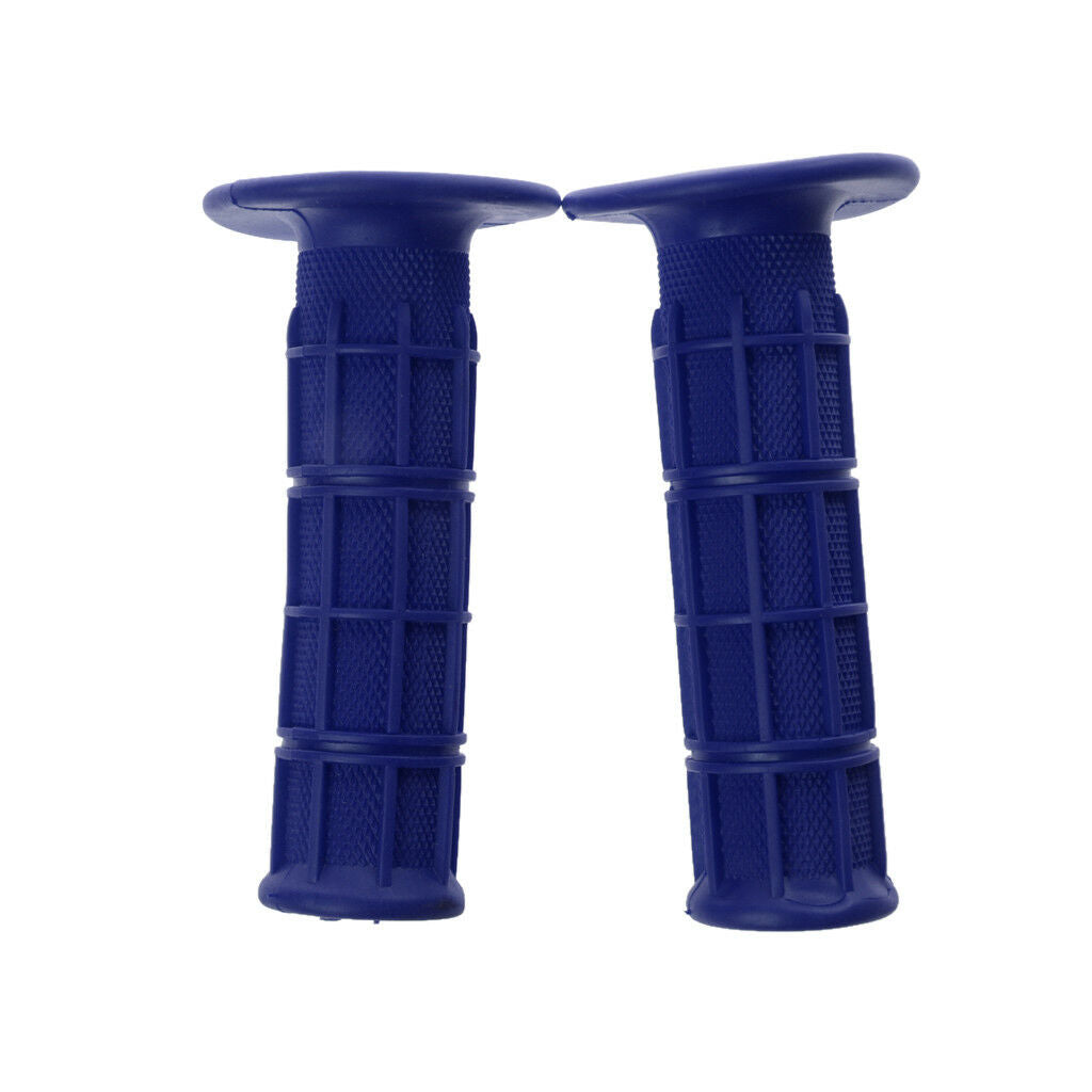 Blue-22MM 7/8" Handlebar Rubber Gel Hand Grips Motorcycle Dirt Bike ATV
