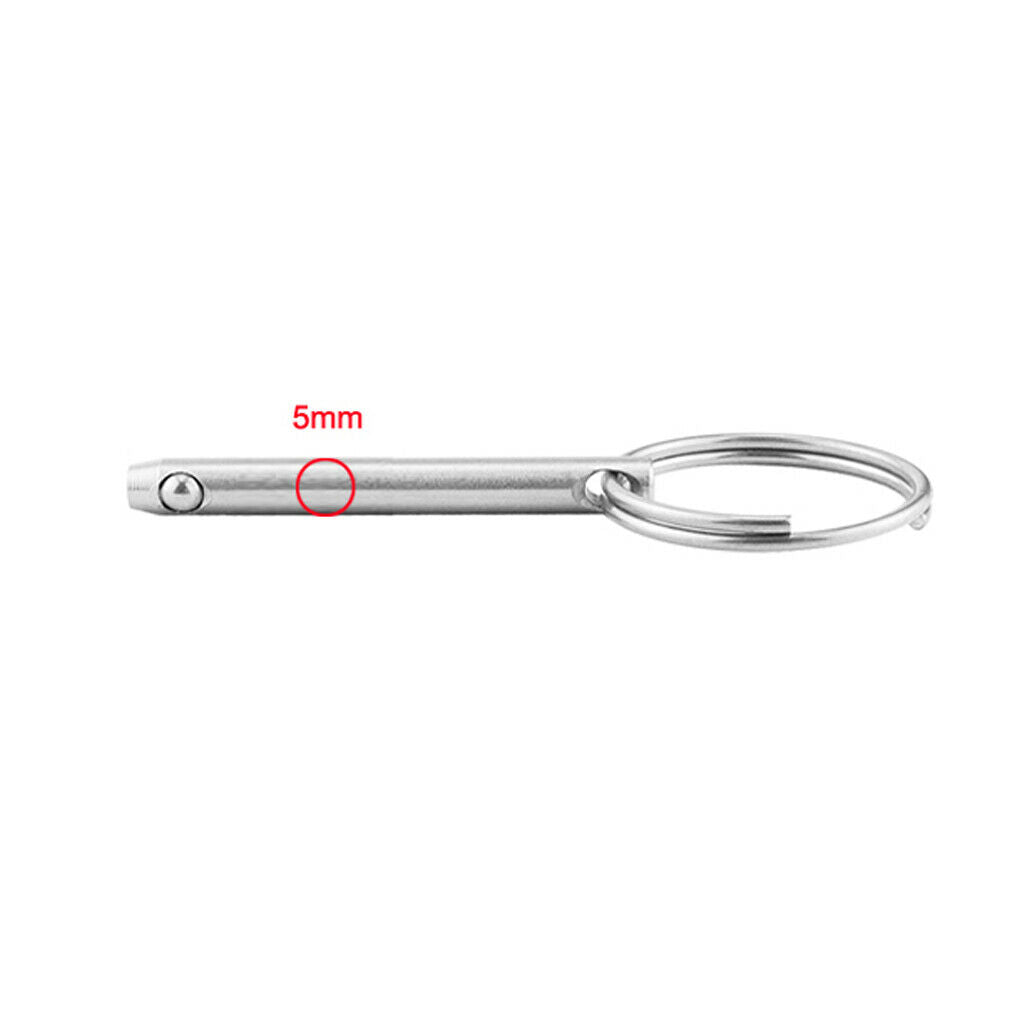4pcs Spring Ring Deck Accessories, Quick Release Pin for Kayak Marine Boat