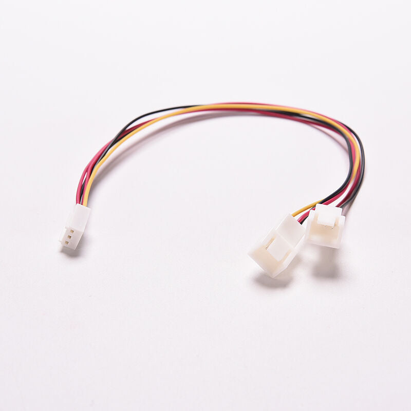15cm 3 Pin 1 Female to 2 Male PC Case Fan Power Splitter Motherboard CableJcJ Tt
