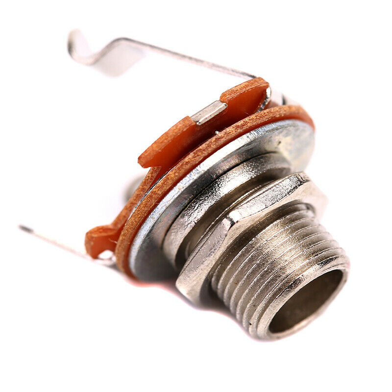 6.35mm 2-Conductor Mono Chassis Guitar Jack Input Output Guitar Accessori.l8