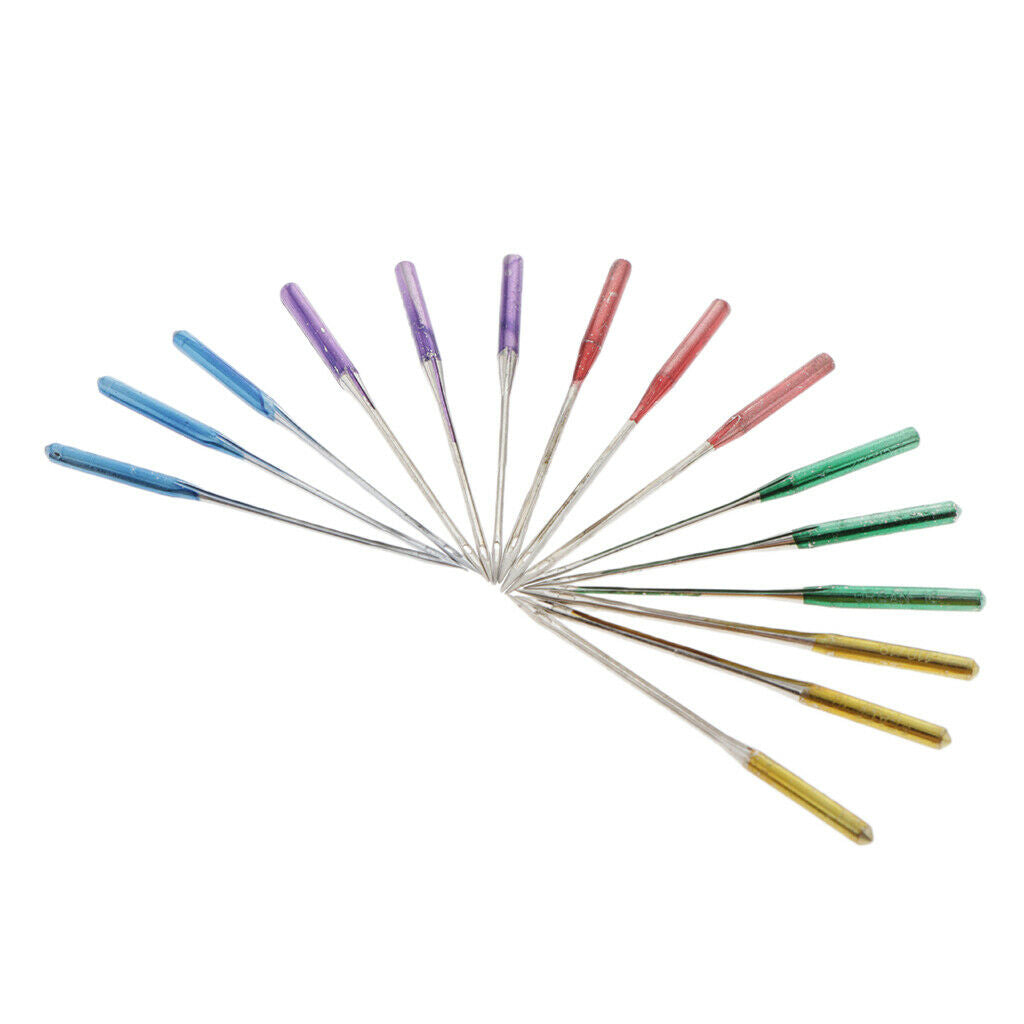 15x Regular Point Household Sewing Machine Needle Assorted Sizes Accessories