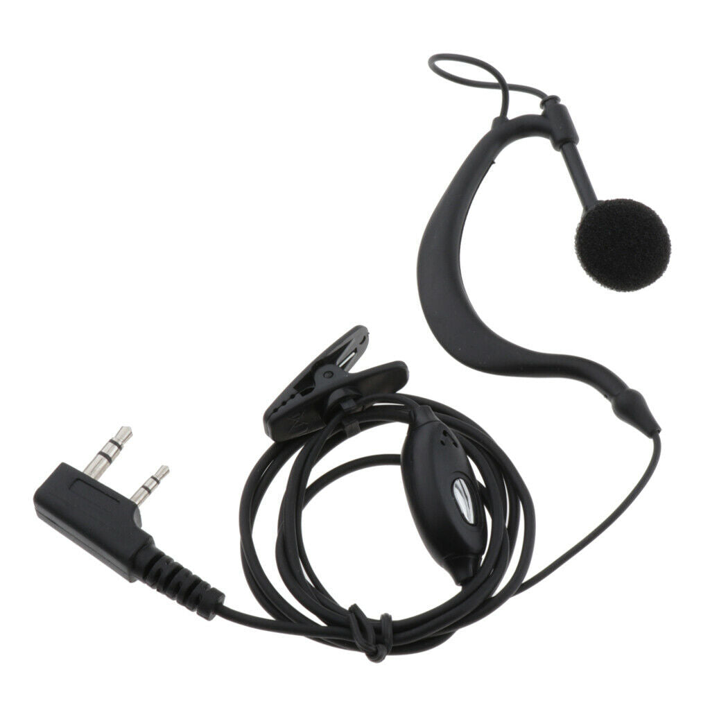 Headset with Microphone Two Way Radio Ear Hook Interphone Earphone Plus