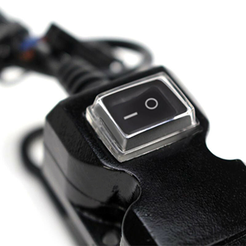 Waterproof Dual USB 12V Motorcycle Handlebar Charger Socket w/ Switch&Mounts GR