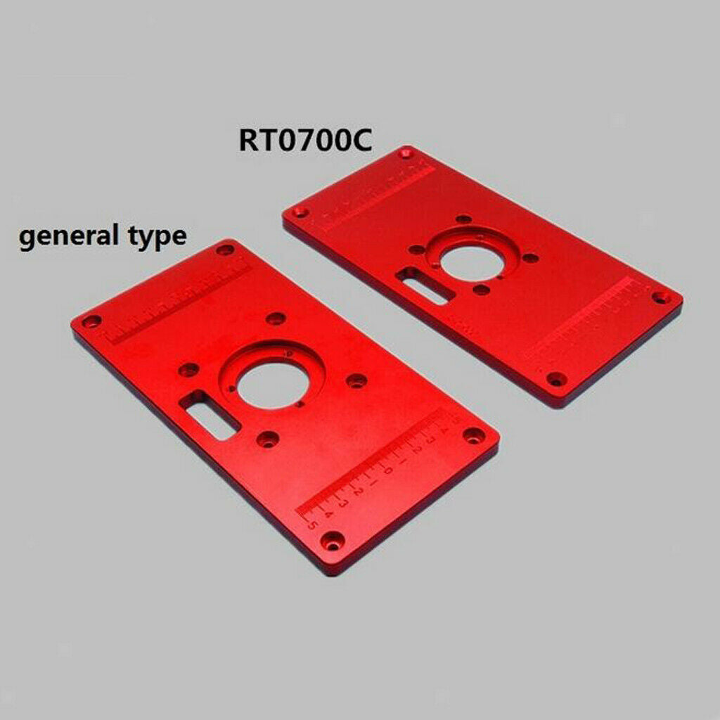 Alloy Router Table Aluminum Insert Plate With 2pcs Router Insert   Tool 2