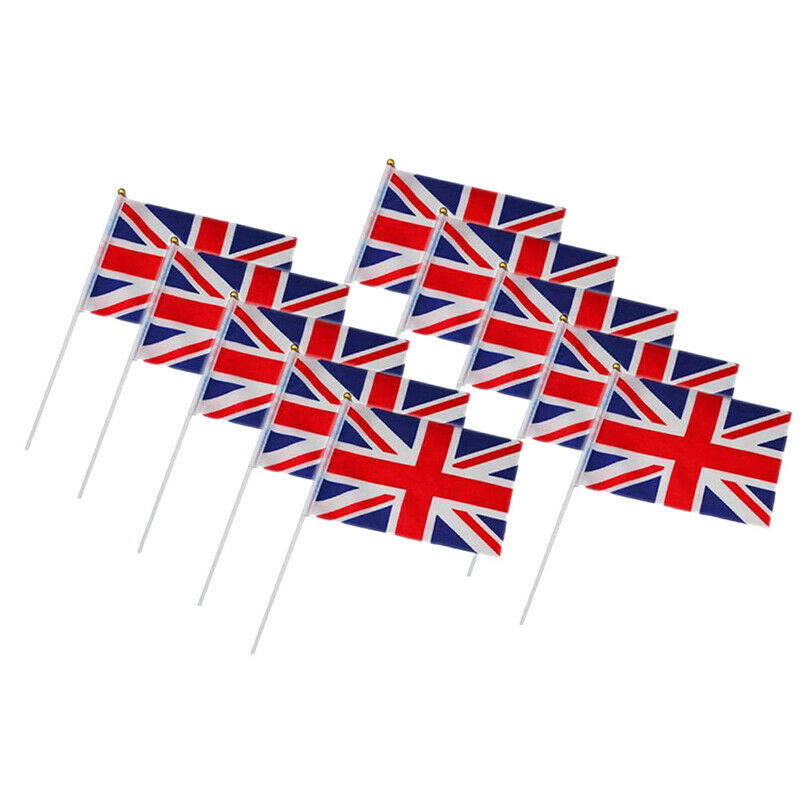 1pc Union Jack Hand Waving Flag Royal Jubilee UK GB Great Britain NFJ..l8