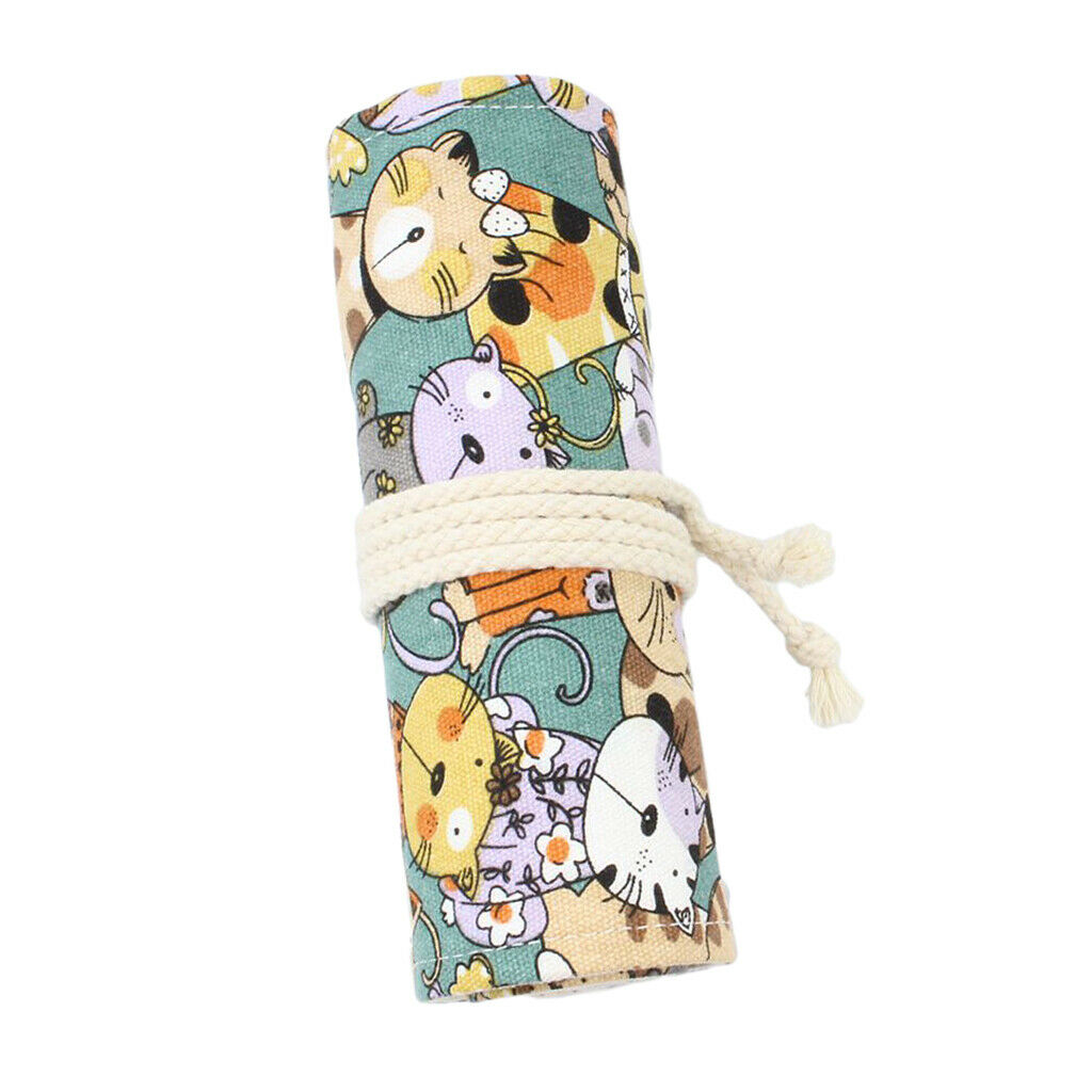 Cosmetic Hanging Makeup Bag Roll Up Travel Organizer Case Brushes Bag