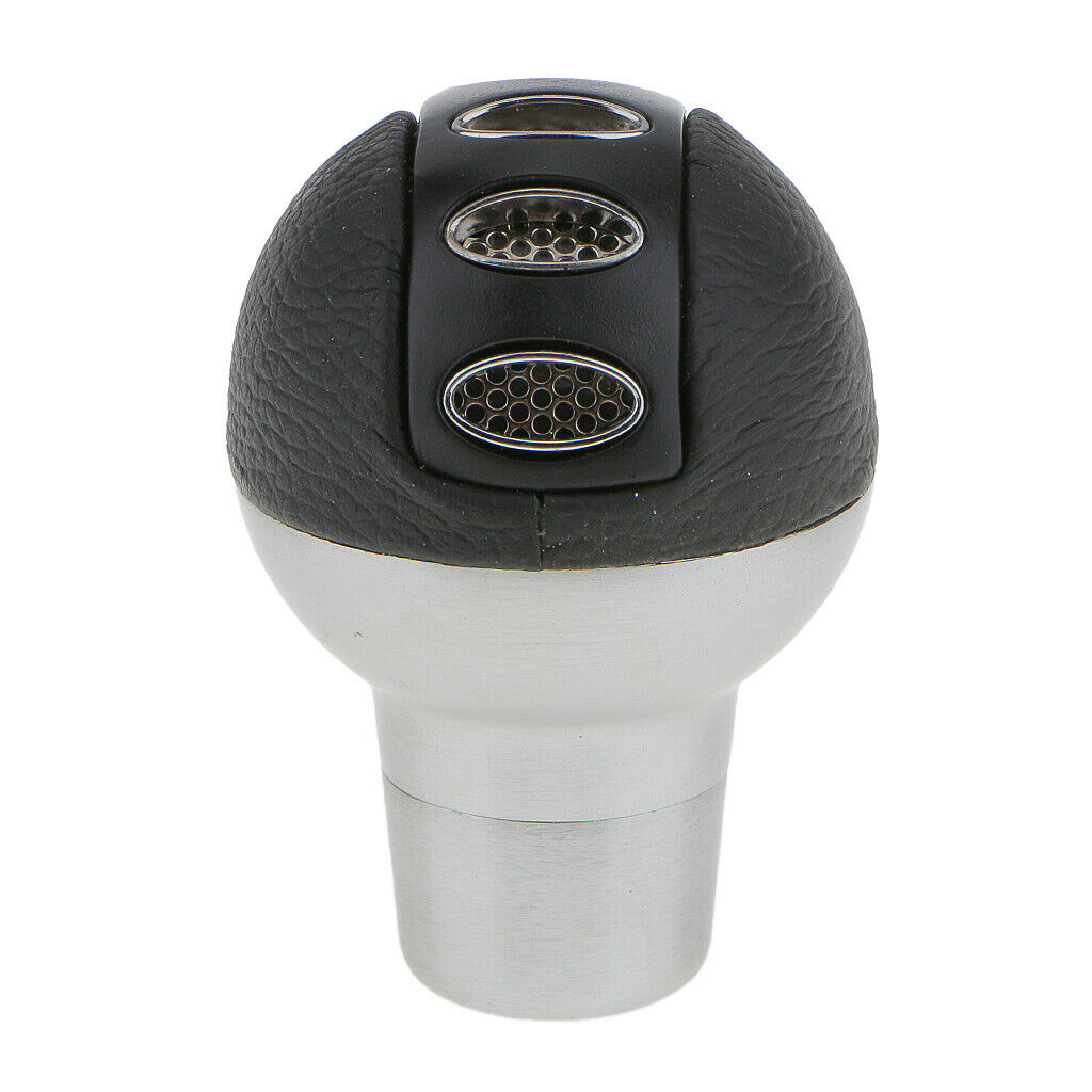 Car Leather Manual Gear Head Business Gear Stick Knob Selector Shifter Lever