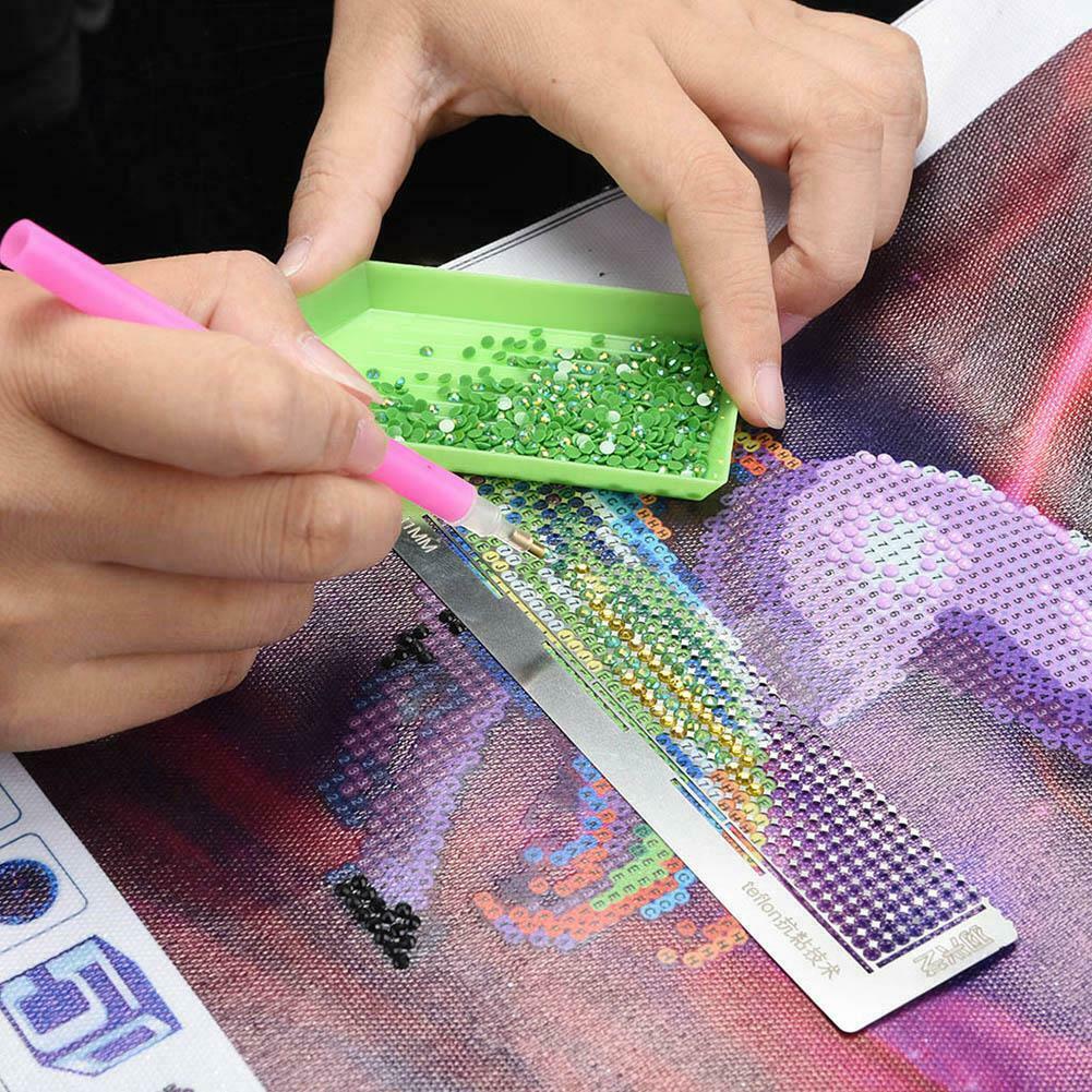 Stainless Steel Diamond Painting Ruler for DIY Sewing Embroidery Patchwork Tool