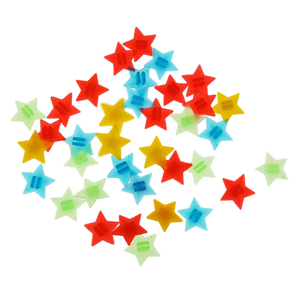 36Pcs Clip On Spokey Dokeys - Colourful Bike Wheel Spoke Beads For Kids