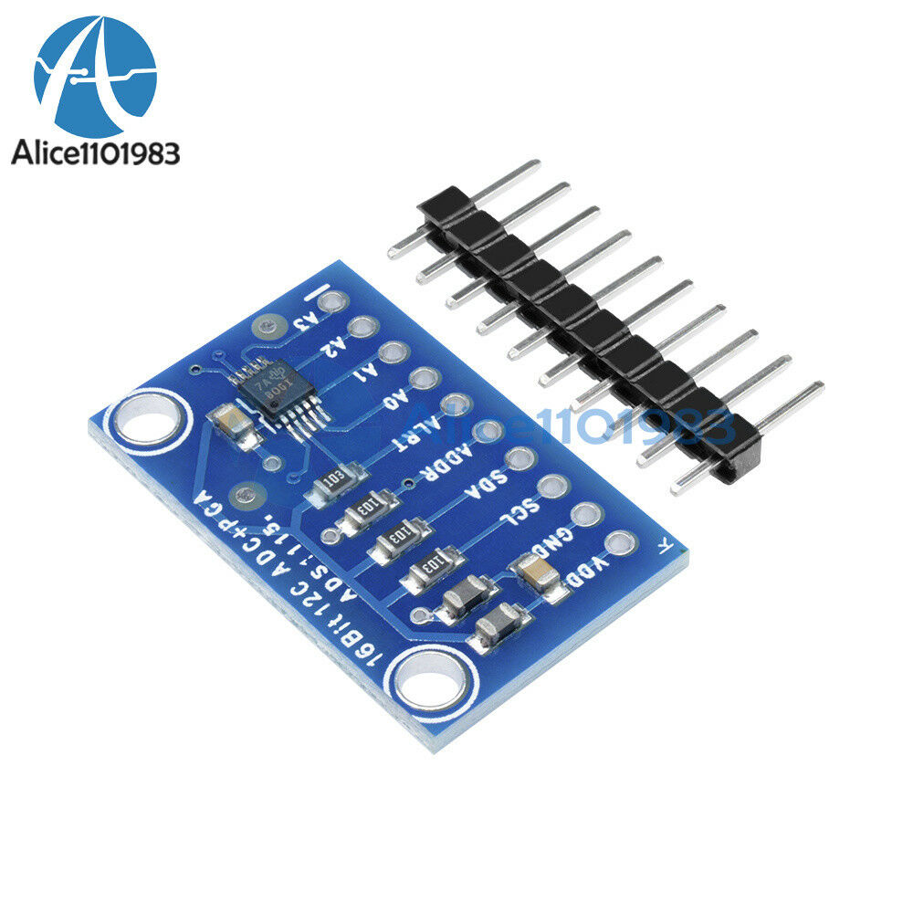5PCS 16 Bit I2C ADS1115 Module ADC 4 channel +Pro Gain Amplifier for Arduino RPi