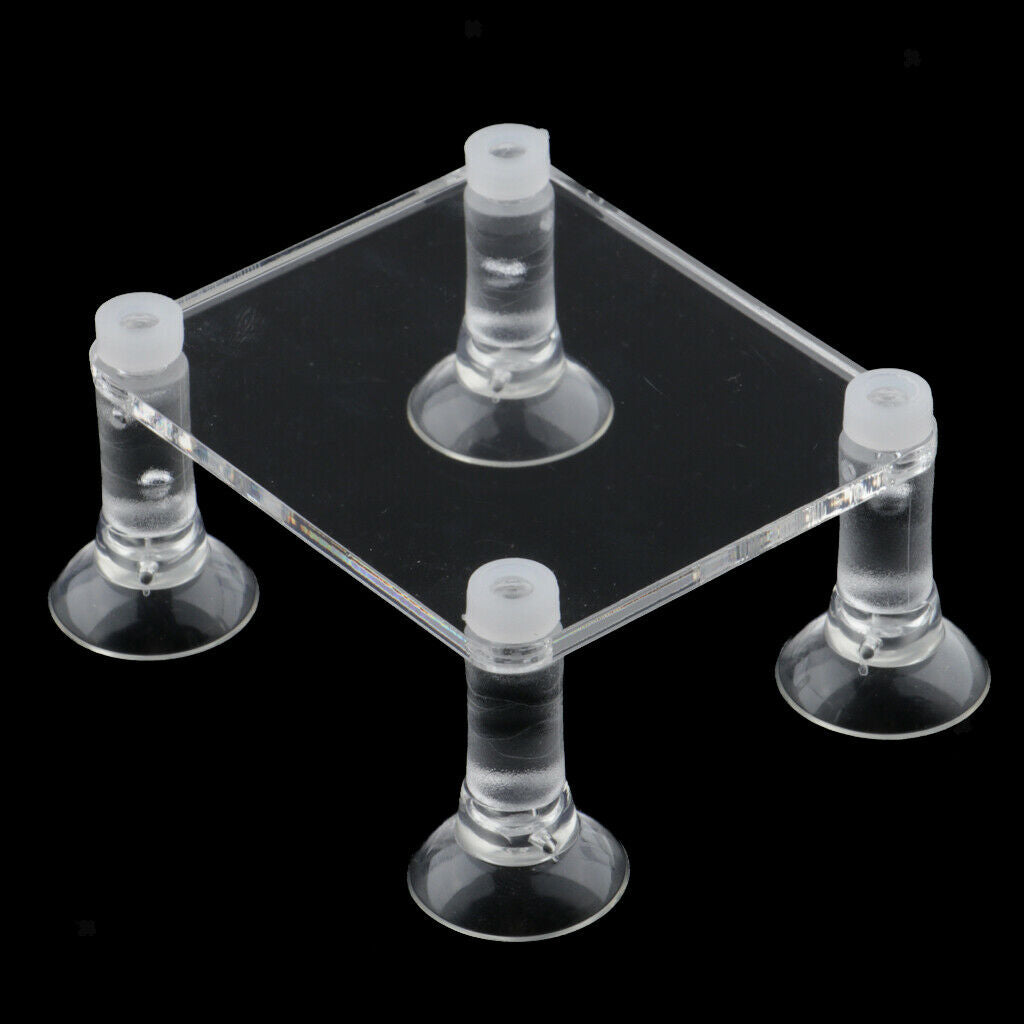 Acrylic Submersible Pump Clear Bracket for Fish Tank Aquarium Pump M