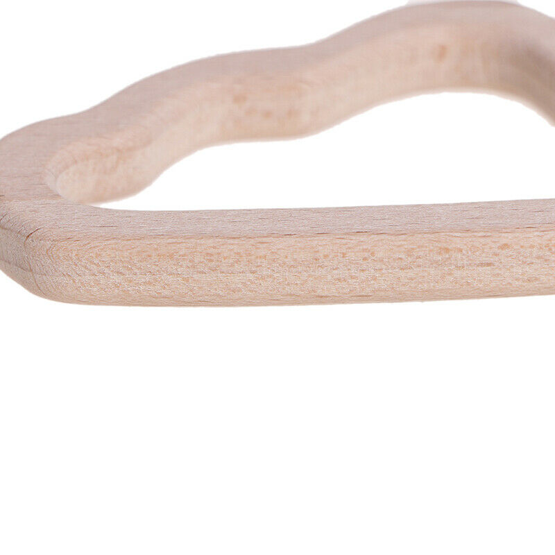 Organic Teether Wooden Oblique Cloud Teether Natural Teething Grasping T.l8