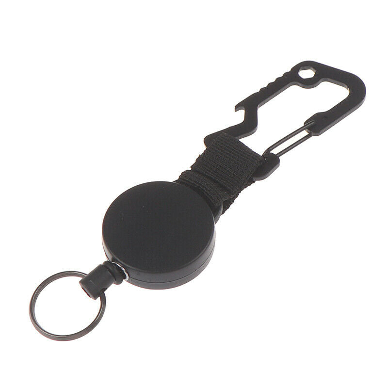 Retractable Keychain Heavy Duty Badge Holder Reel with Multitool Carabiner Cl NC