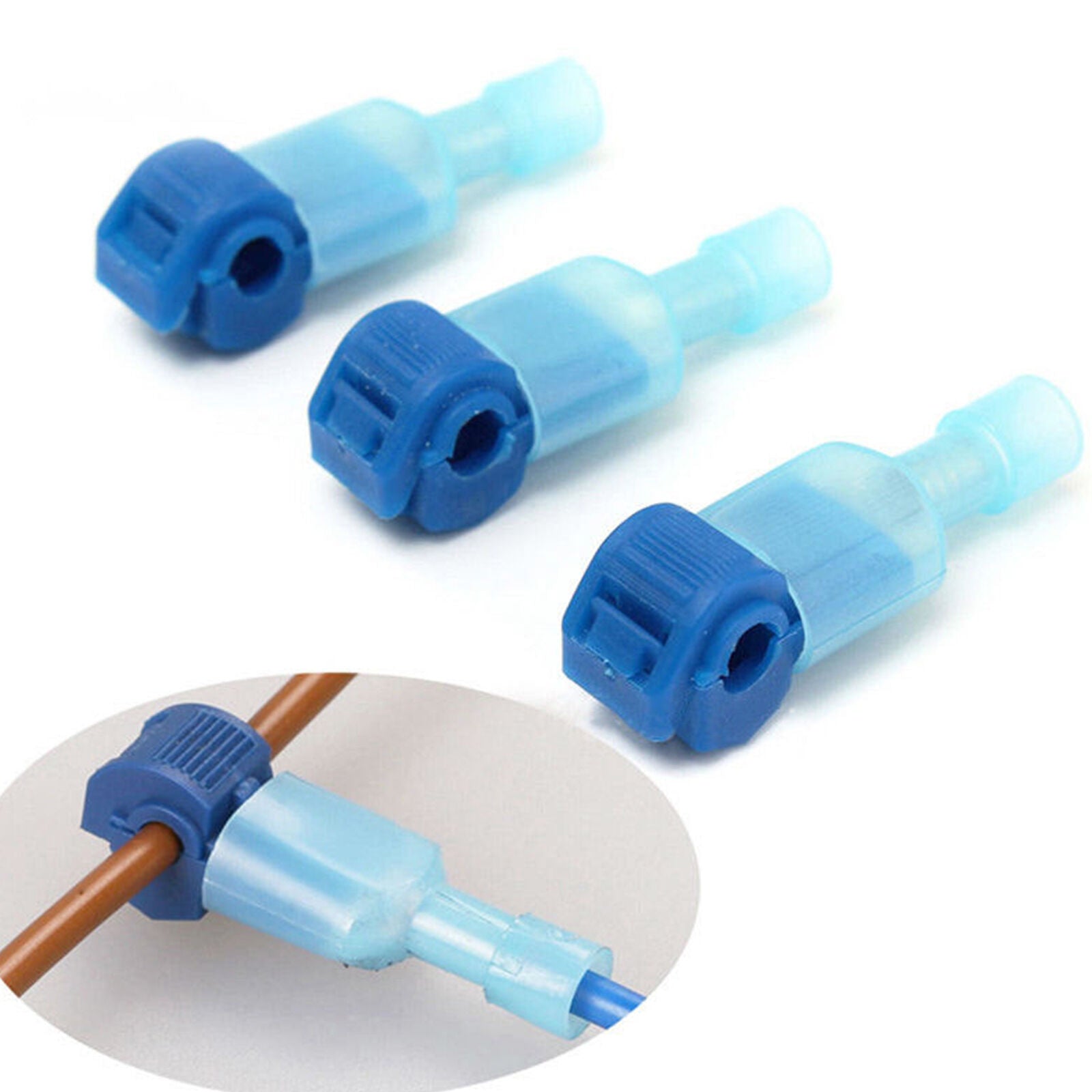 50Pcs Car Quick Splice Lock Wire Crimp Terminal & Electric Cable Connector