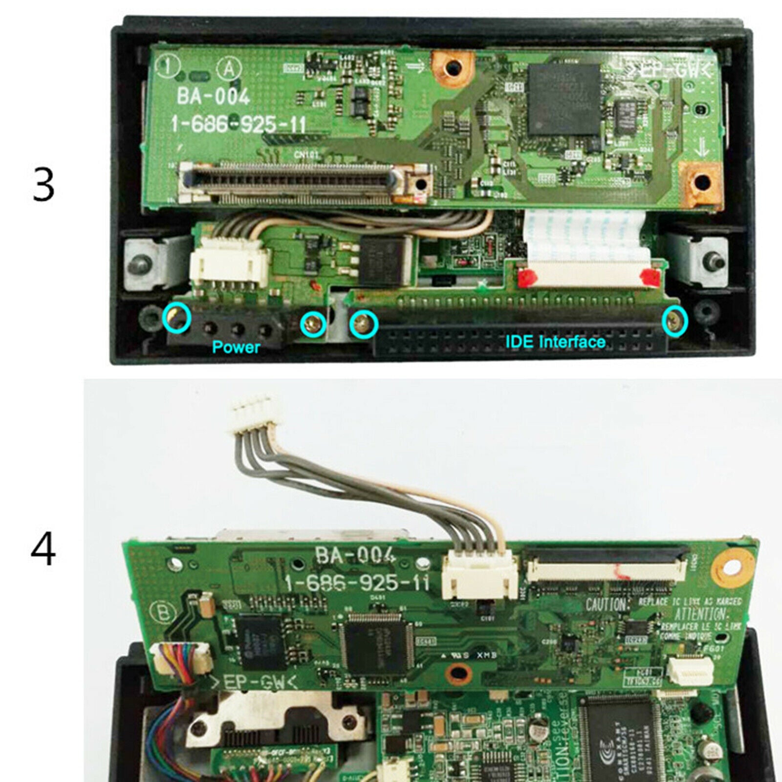 IDE to SATA Adapter PCB Hard Drive Adaptor Board Replaces for PS2 Gaming