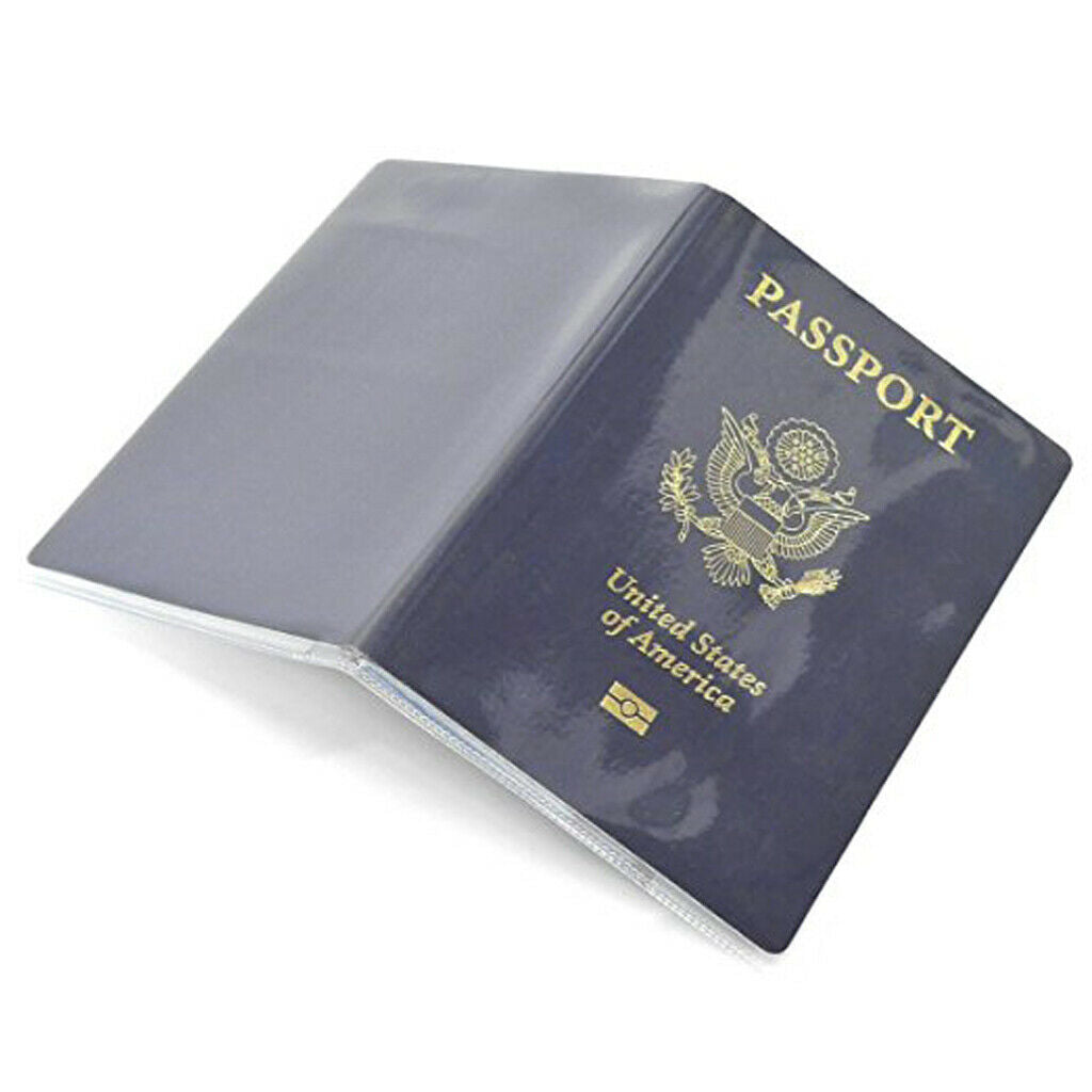5x Plastic Waterproof Passport Holders Credit Card Cover Protector Bag Purse