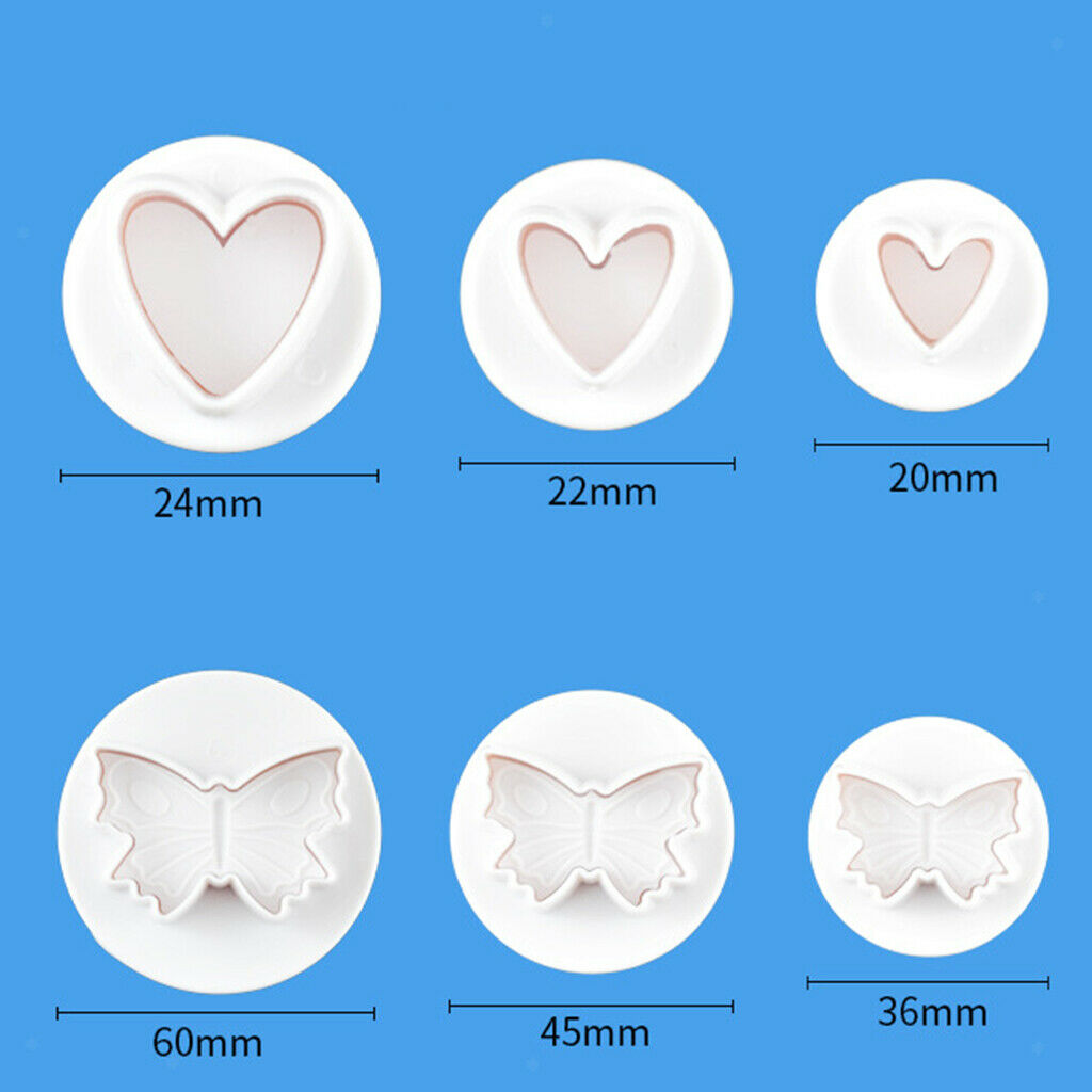 33x Fondant Cake Cookie Biscuit Plunger Cutter Leaf Butterfly Shape Mold