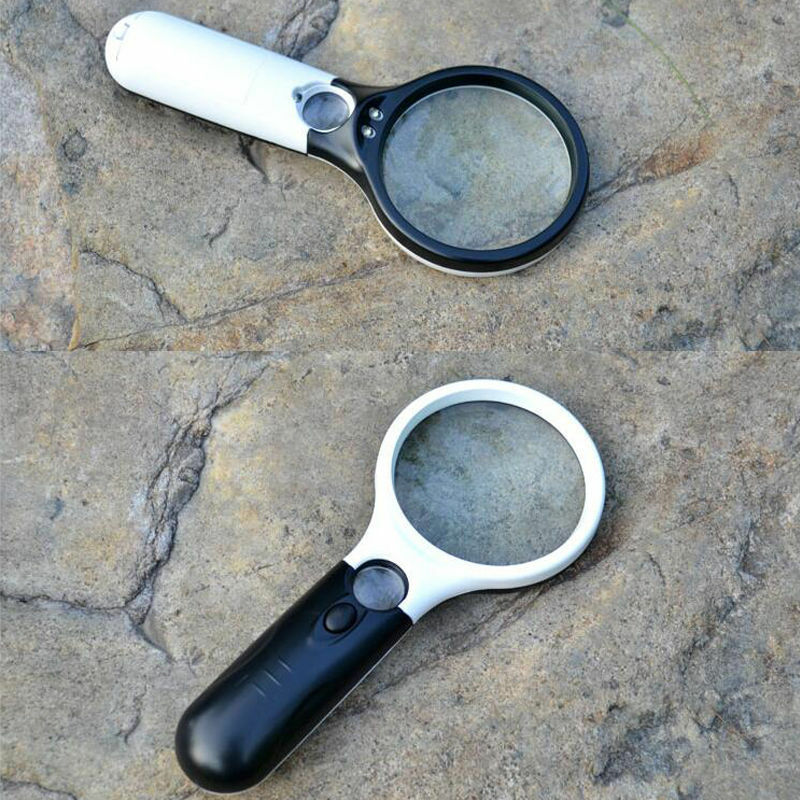 Hot 10X 20X 3 LED Lighting Handheld Magnifier Magnifying Lens Glass Jewelry Tt