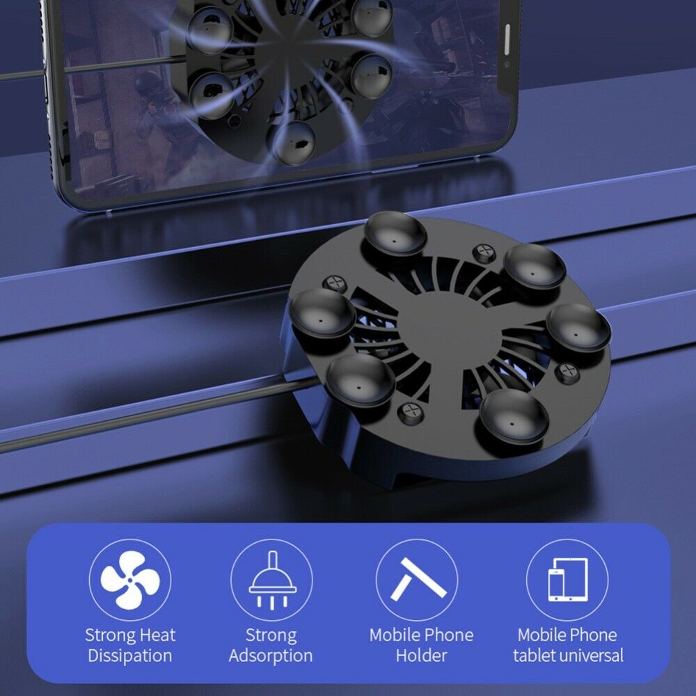 Universal Mobile Phone Radiator Gaming Cooler Adjustable Fan Holder Heat Sink