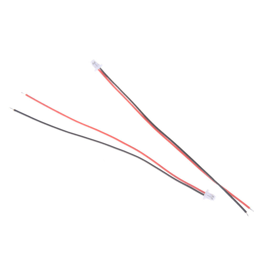 10x Mini Micro JST 1.0 SH 1.0mm 2-Pin Connector Plug With Wires Cables 100.l8