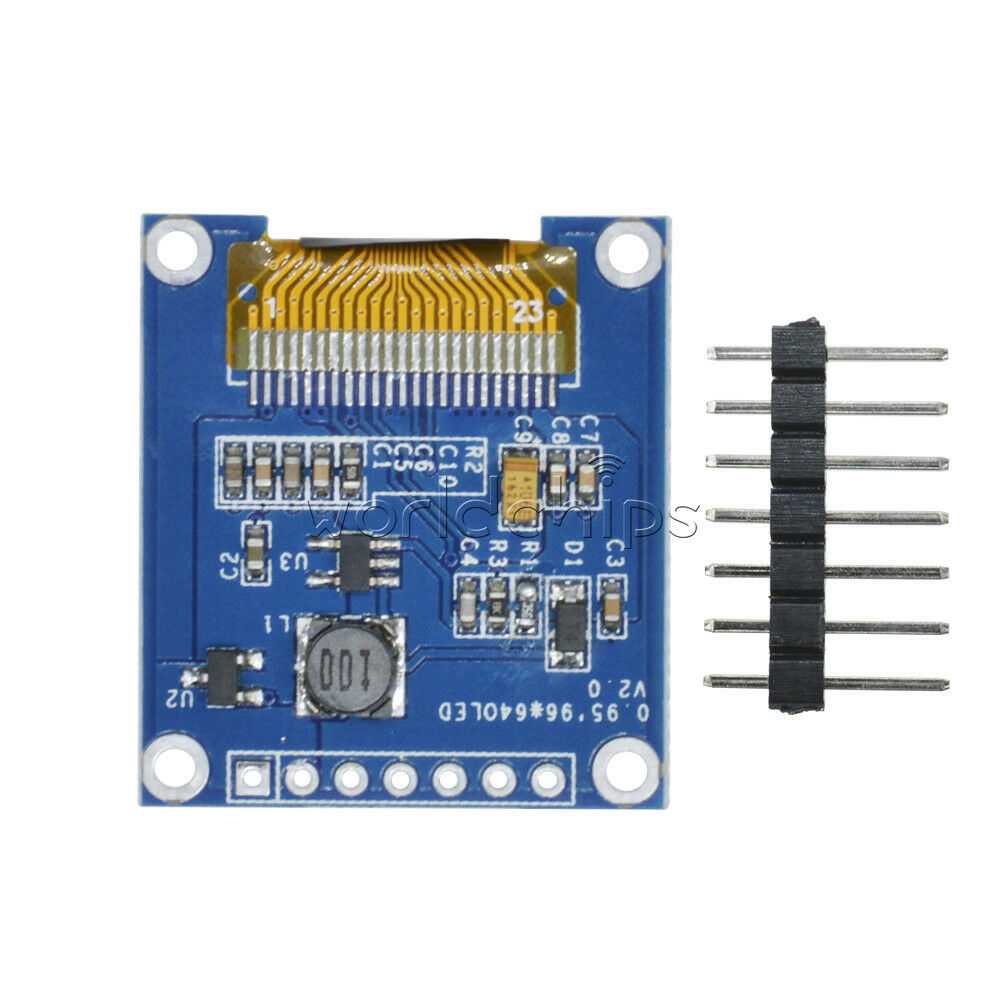 SSD1331 0.95 Inch 7Pin Full Color 65K Color  SPI OLED Display Module For Arduino