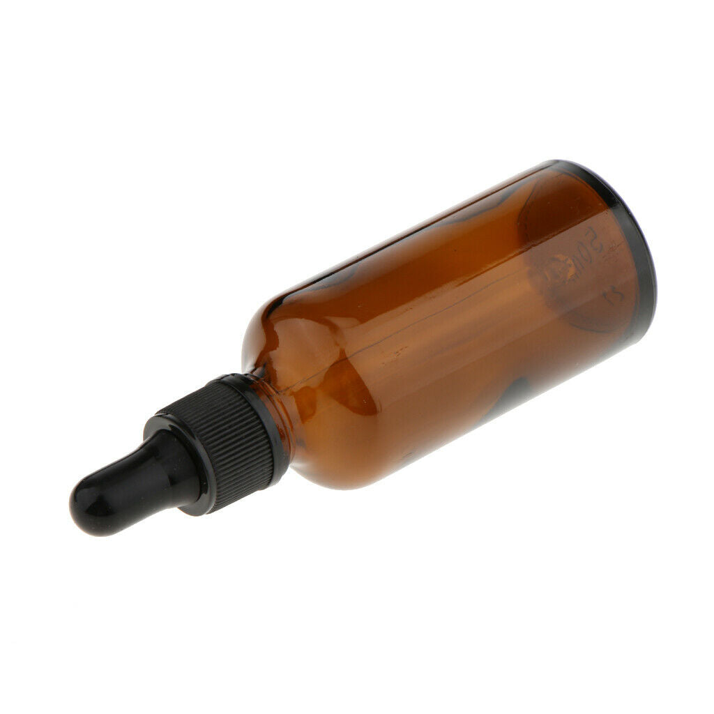 Amber Glass Bottles with Eye Droppe for Essential Oils 50ml/30ml--pack of 12