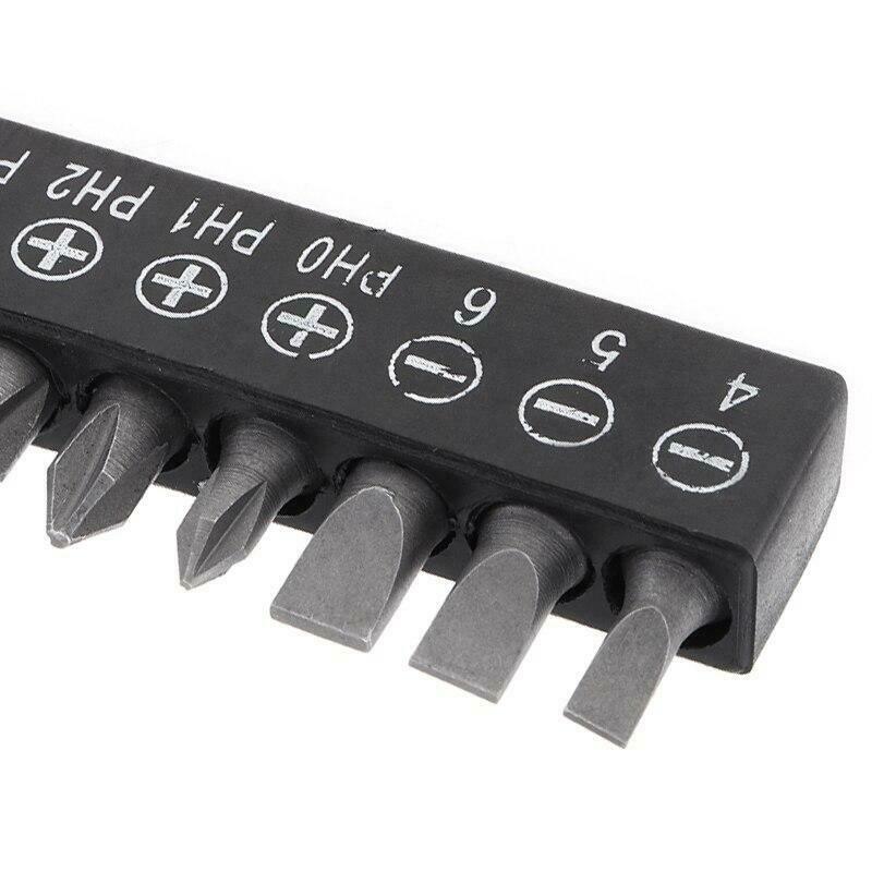 10pcs Carbon Steel Screwdriver Bit Set Magnetic High Hardness Batch Head Screw